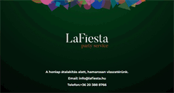 Desktop Screenshot of lafiesta.hu